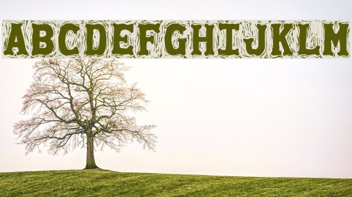 Gommogravure Font examples