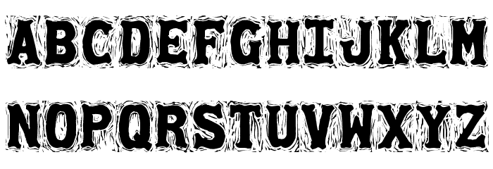 Gommogravure Font LOWERCASE
