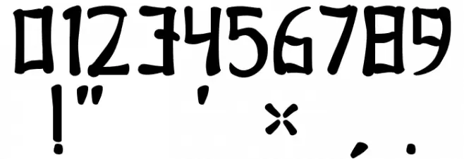 Gomo Regular Font OTHER CHARS