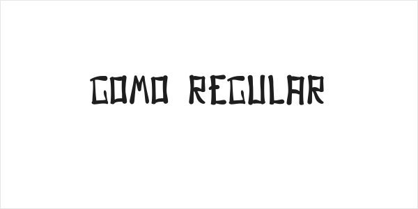 Gomo Regular Logo