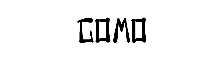 Gomo  Frei Schriftart Herunterladen