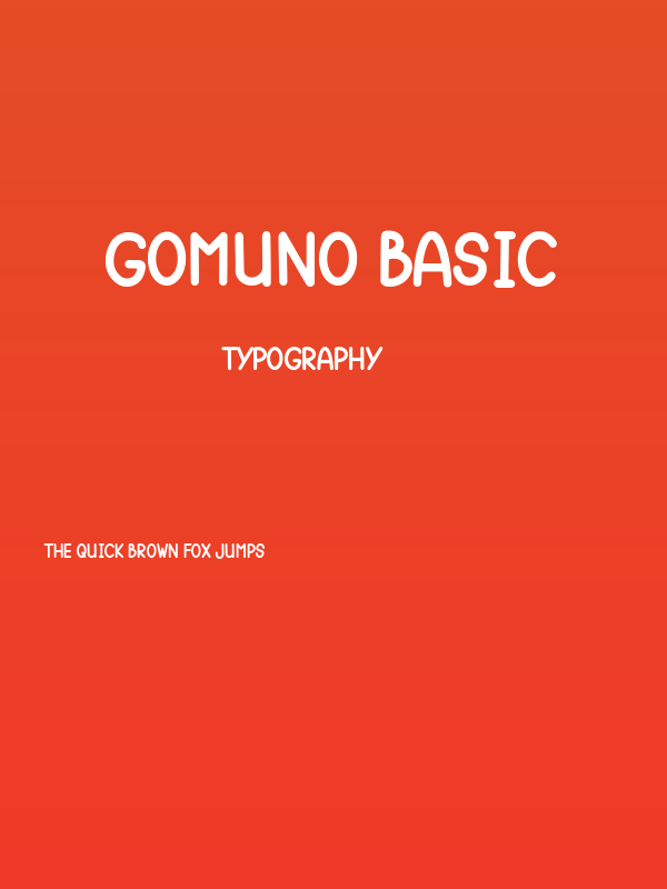 Gomuno Basic Poster