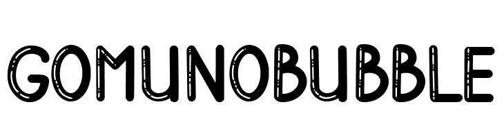 Gomuno Bubble  Free Fonts Download