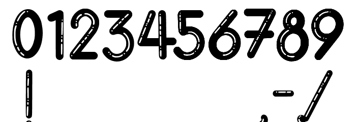 Gomuno Bubble Font OTHER CHARS
