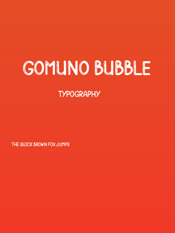 Gomuno Bubble Poster