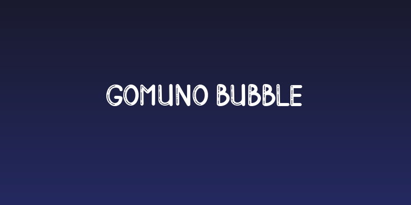 Gomuno Bubble Social Header