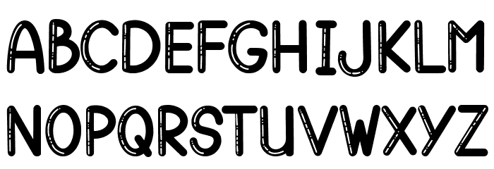 Gomuno Bubble Font LOWERCASE