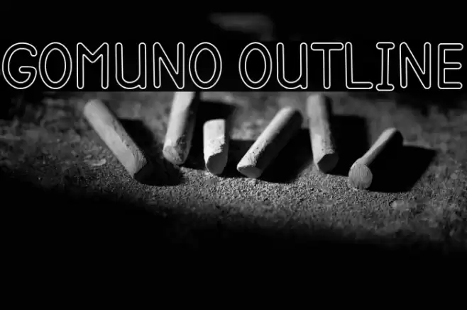 Gomuno Outline Font examples