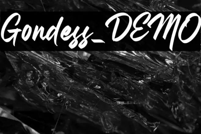 Gondess_DEMO Font examples