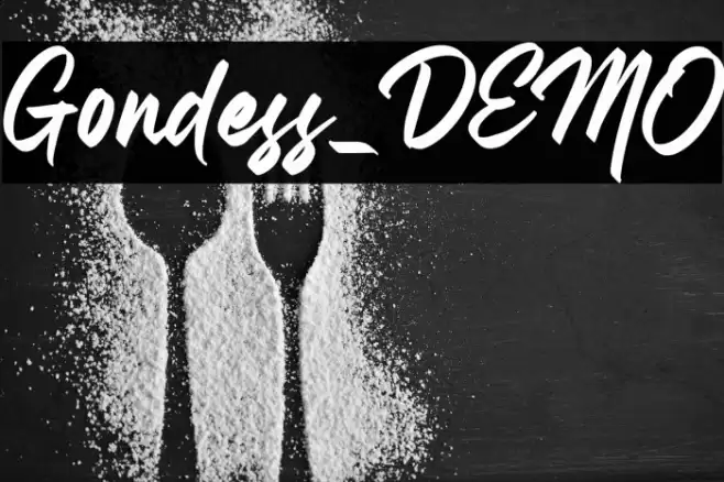 Gondess_DEMO Font examples