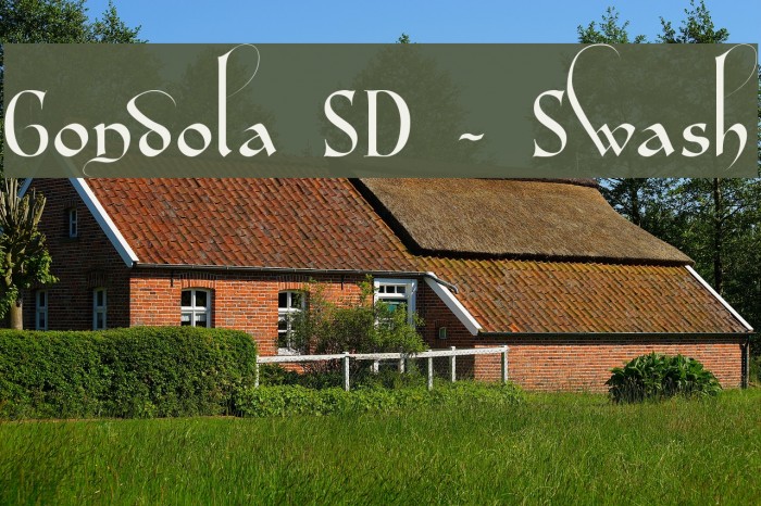 Gondola SD - Swash Font examples