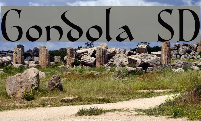 Gondola SD Font examples