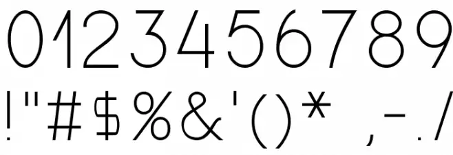 Gondola Font OTHER CHARS