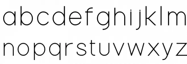 Gondola फ़ॉन्ट लोअरकेस