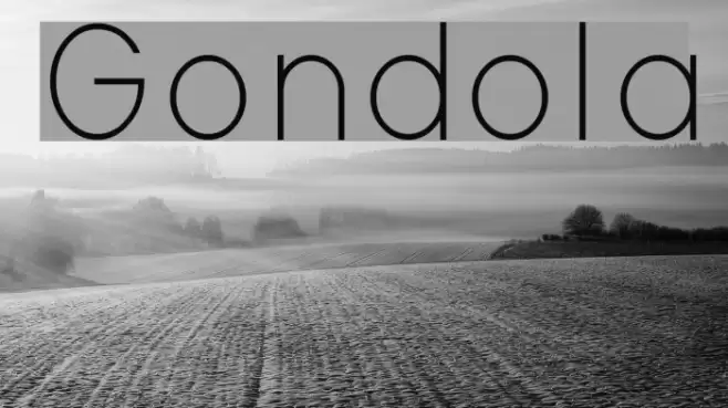 Gondola Font examples