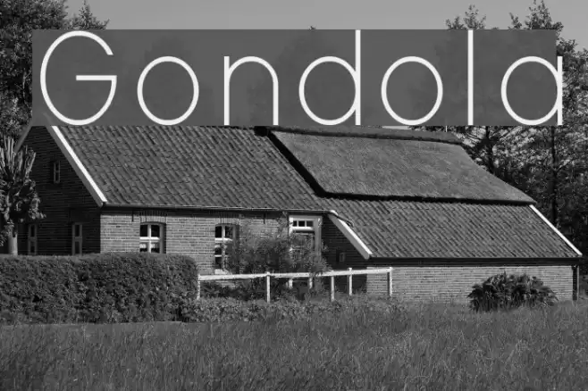 Gondola Font examples