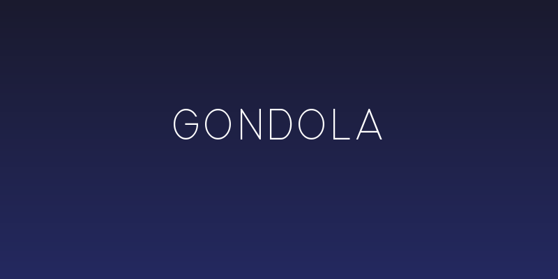 Gondola Social Header