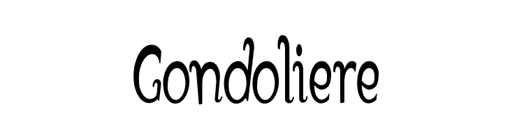 Gondoliere  baixar fontes gratis