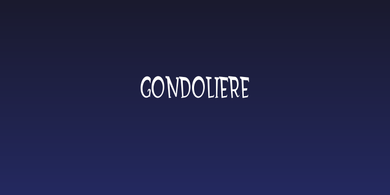 Gondoliere Social Header
