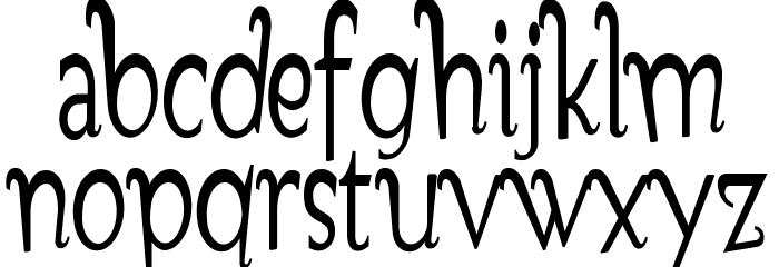 Gondoliere Schriftart Kleinbuchstaben