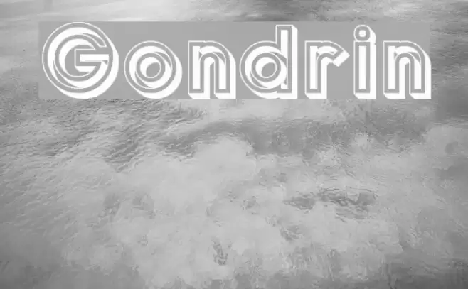 Gondrin Font examples
