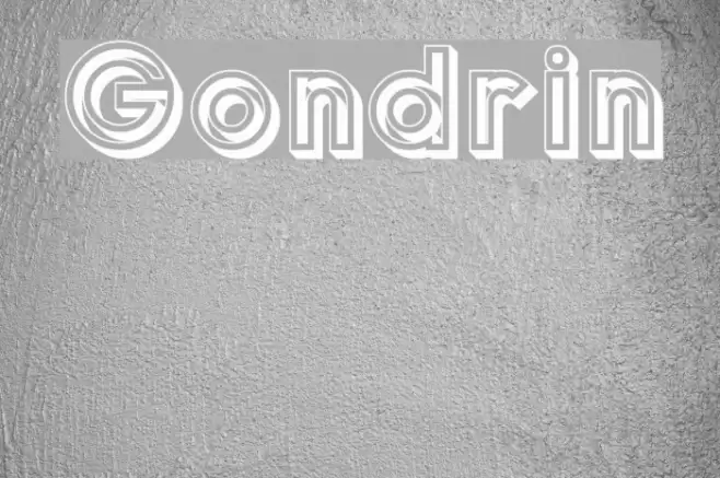 Gondrin Font examples