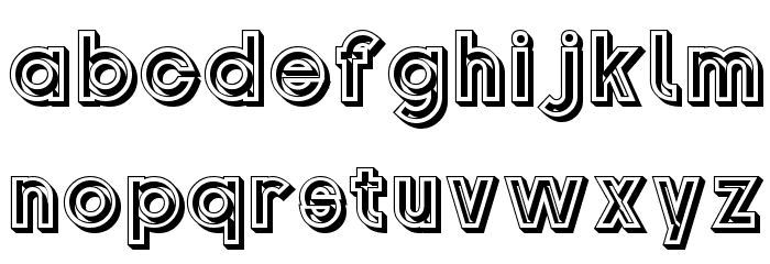 Gondrin Font LOWERCASE