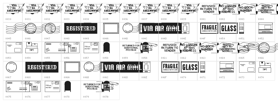 Gone Postal JL Character Map