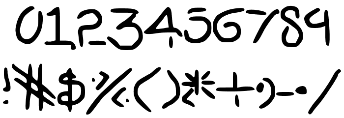 Gone Font OTHER CHARS