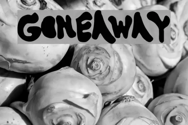 GoneAway Font examples