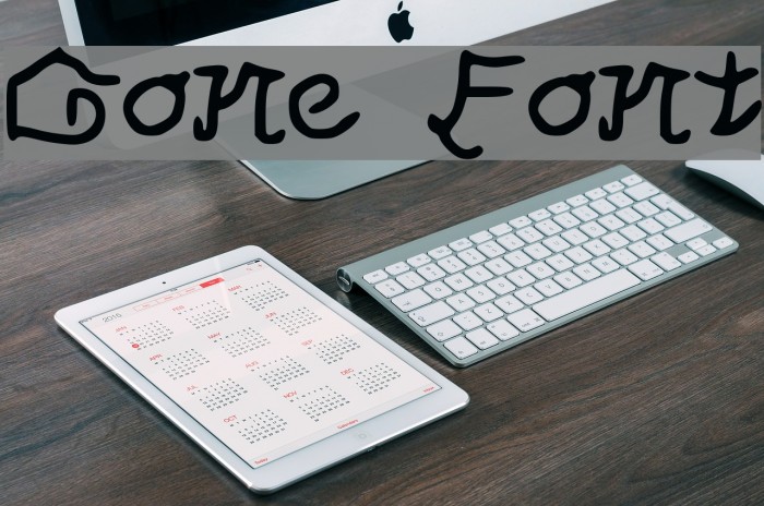 Gone Font examples