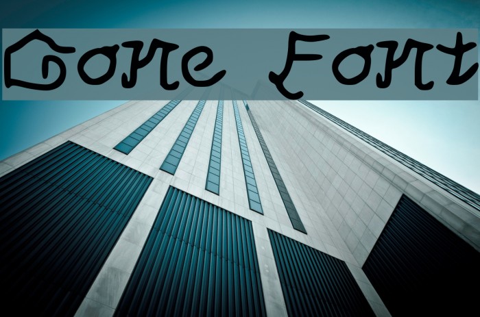 Gone Font examples
