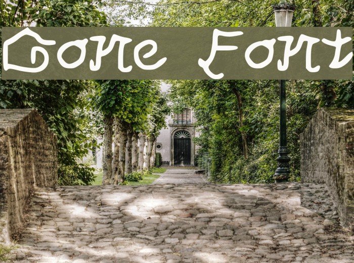 Gone Font examples