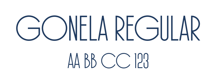 Gonela Regular Font Preview