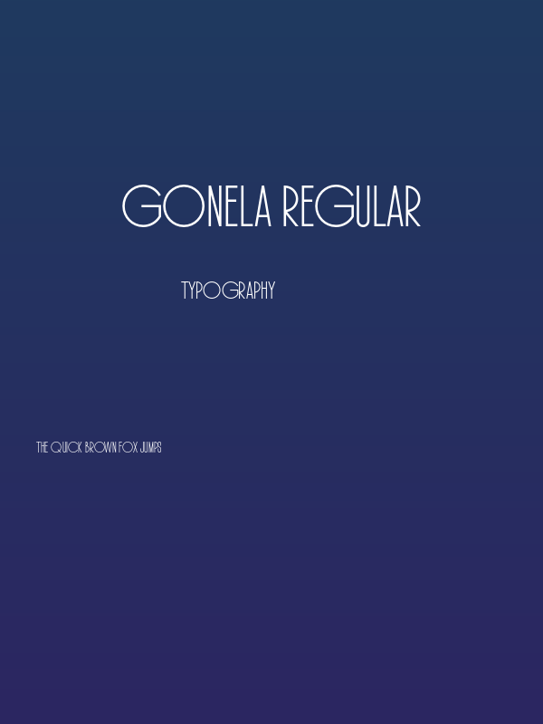 Gonela Regular Poster