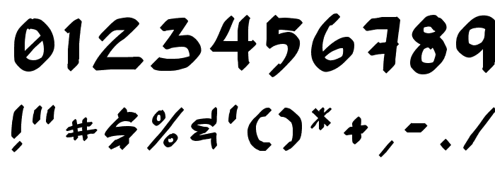 Gong! Normal Font OTHER CHARS