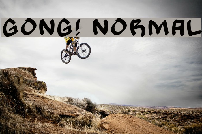 Gong! Normal Font examples