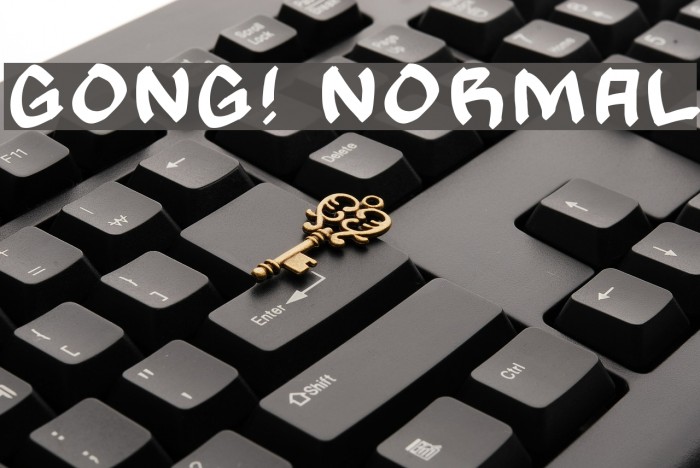 Gong! Normal Font examples
