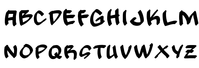 Gong! Normal Font LOWERCASE