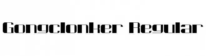 Gongclonker Regular  नि: शुल्क फ़ॉन्ट्स डाउनलोड