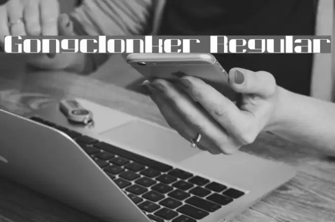 Gongclonker Regular Font examples