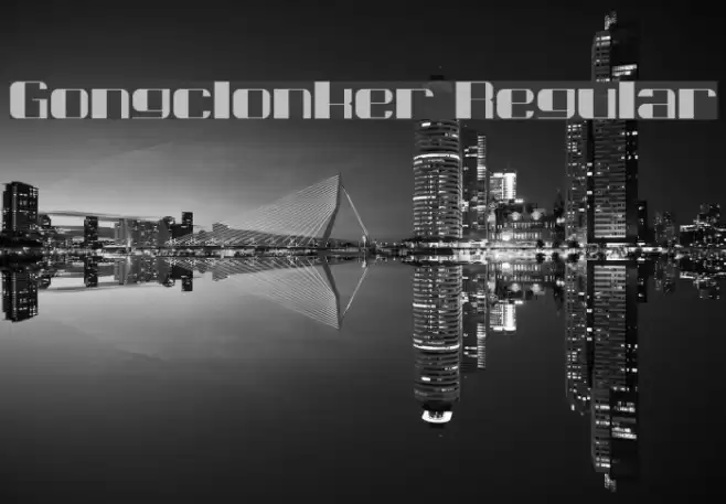 Gongclonker Regular Font examples