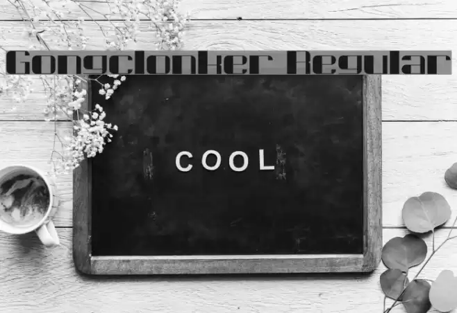 Gongclonker Regular Font examples