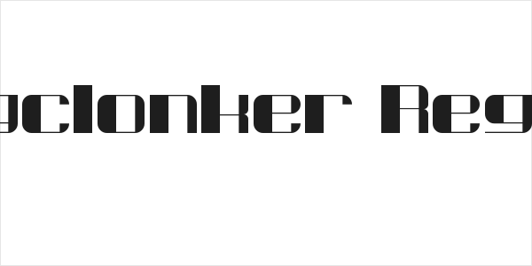 Gongclonker Regular Logo