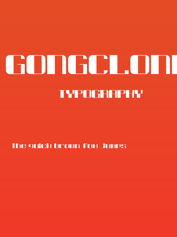 Gongclonker Regular Poster