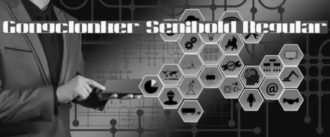 Gongclonker Semibold Regular Fuentes examples