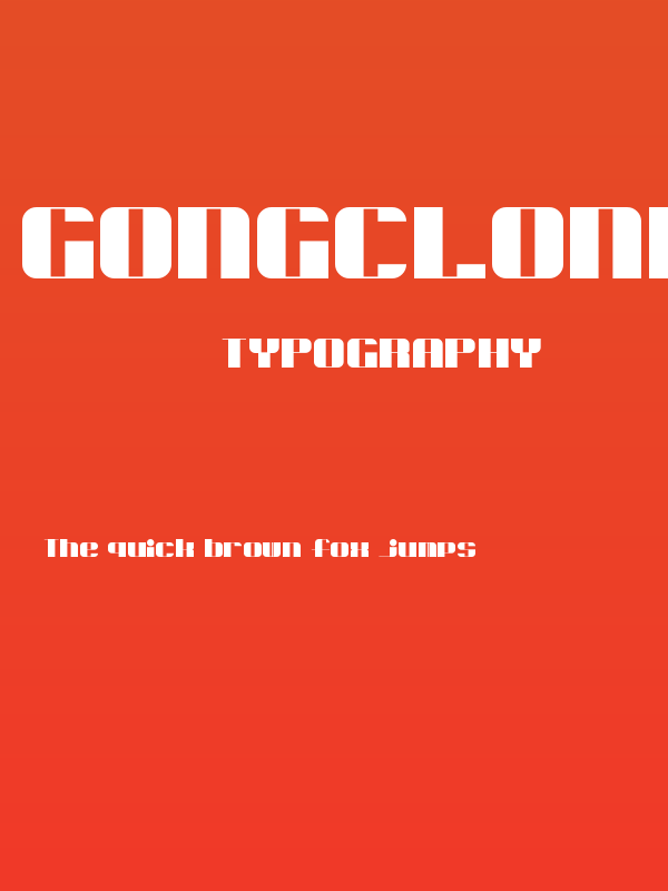 Gongclonker Semibold Regular Poster