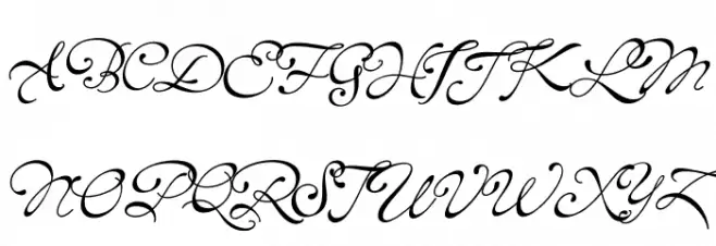 Gonspire Script PERSONAL USE Regular Fuentes MAYÚSCULAS