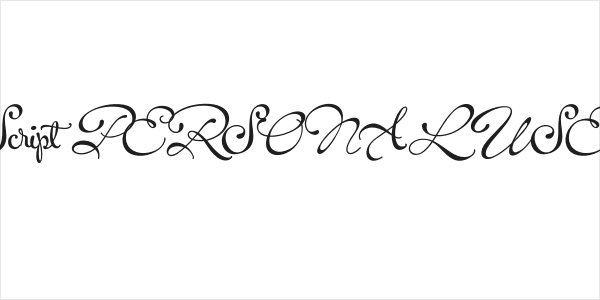 Gonspire Script PERSONAL USE Regular Logo