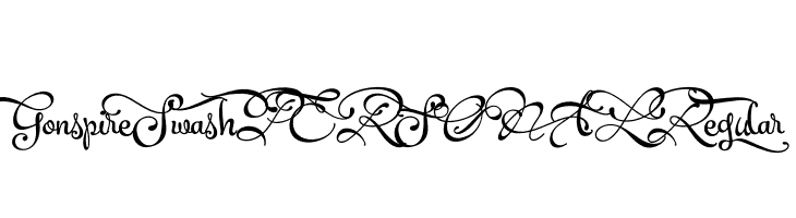 Gonspire Swash PERSONAL Regular  Free Fonts Download
